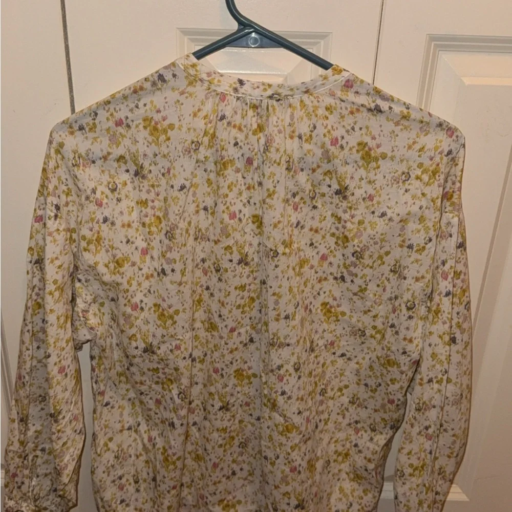 J. Crew Contemporary Multicolor Floral Blouse